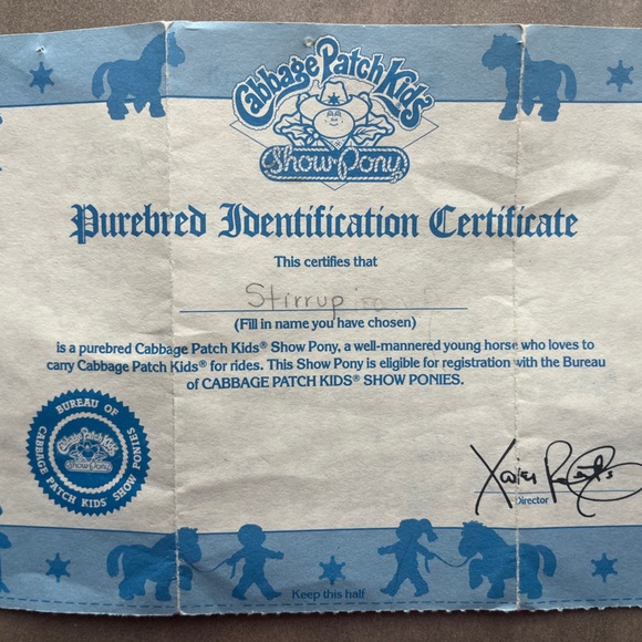 Vintage Black Cabbage Patch Show Pony - Picture 14 of 15